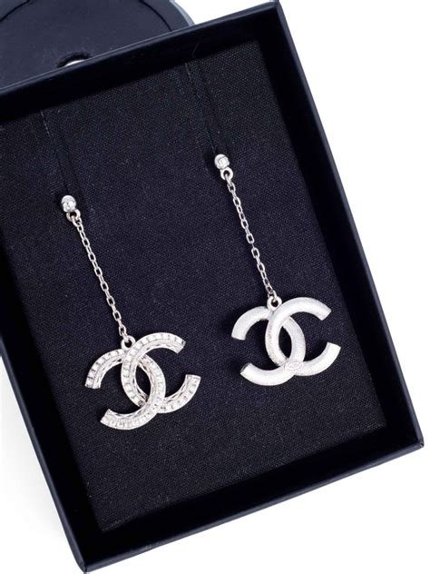 chanel earrings look with modle|chanel swarovski earrings.